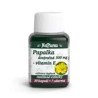 MEDPHARMA Pupalka dvojročná 500 mg + vitamín E 37 kapsúl