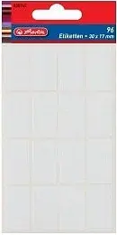 Herlitz - Etikety kancelářské bílé 17x26mm
