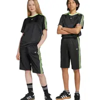 Dětské kraťasy adidas Originals černá barva, s aplikací, nastavitelný pas, JV7791