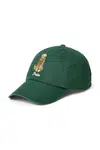 Bavlněná baseballová čepice Polo Ralph Lauren zelená barva, 710982059