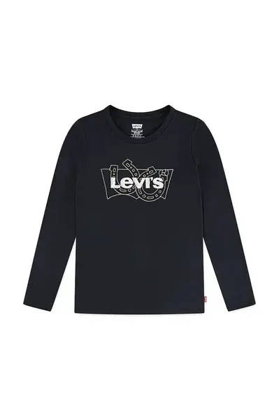 Dětské bavlněné tričko s dlouhým rukávem Levi's LS BATWING FILL