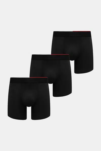Boxerky Tommy Hilfiger 3-pack pánské, černá barva, UM0UM03391