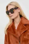Sluneční brýle Saint Laurent dámské, hnědá barva, SL M95/F