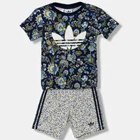 Dětská bavlněná souprava adidas Originals tmavomodrá barva, JY3017
