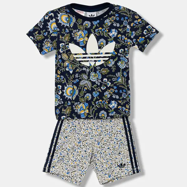 Dětská bavlněná souprava adidas Originals tmavomodrá barva, JY3017
