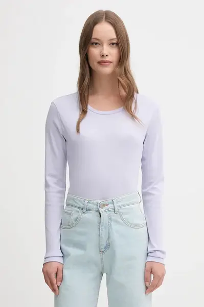 Bavlněné tričko s dlouhým rukávem United Colors of Benetton