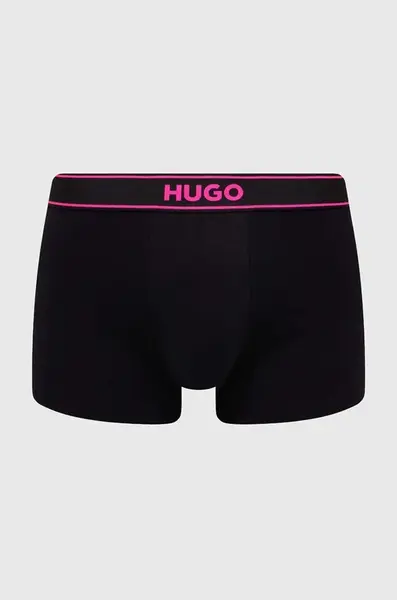 Boxerky HUGO pánské, černá barva, 50514915