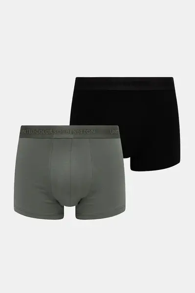 Boxerky United Colors of Benetton 3-pack pánské, černá barva, 3OP82X01E