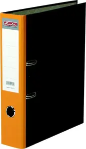 Herlitz - Pořadač A4/8 cm, žlutý mramorový