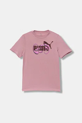 Dětské bavlněné tričko Puma GRAPHIC No. 1 Logo Tee G růžová barva, 688497