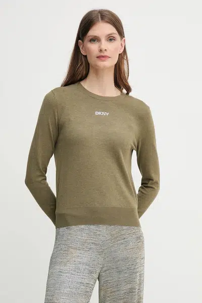 Svetr Dkny dámský, zelená barva, DJ5R0743