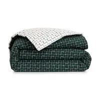 Bavlněný povlak na přikrývku Lacoste L BLOCK Vert 200 x 200 cm zelená barva