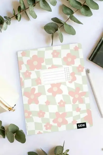 Sešit se čtverečky (12 listů) – květy