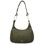 Módní dámská koženková kabelka na rameno Coveri Larbi, tmavě zelená