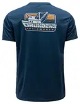 Grundéns tričko commercial boat ss tech tee blue abbys - xxl