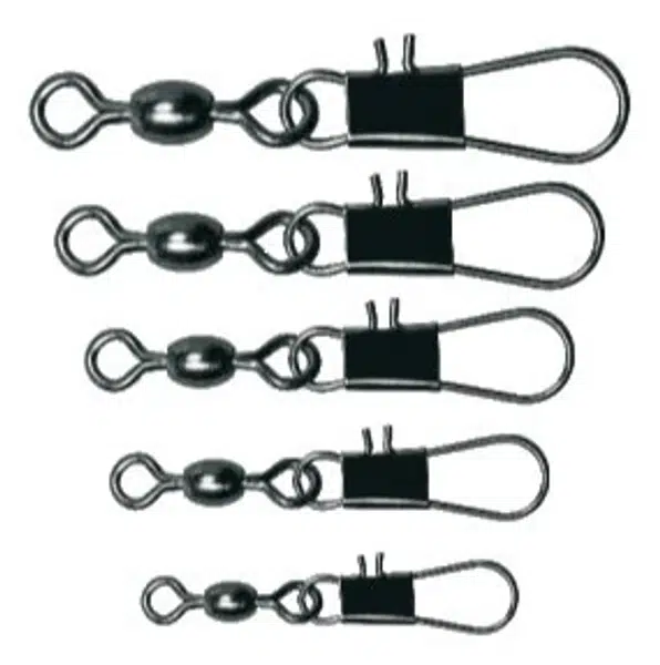 Cralusso obratlík s karabinkou crane swivel with interlock snap 12 ks - velikost 10