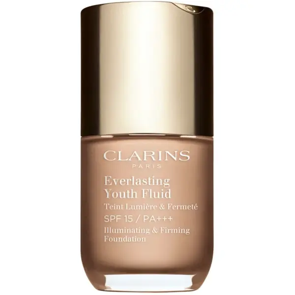 Clarins Everlasting Youth Fluid Foundation rozjasňující make-up SPF 15 odstín 107 Beige 30 ml