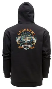 Grundéns mikina displacement dwr hoodie tuna tattoo black - xxl