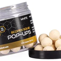 Nash plovoucí boilie pop ups scopex squid white 75 g - 20 mm