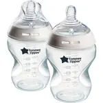 Tommee Tippee Natural Start Anti-Colic kojenecká láhev Slow Flow 0m+ 2x260 ml