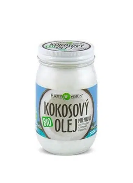 Purity Vision Panenský kokosový olej lisovaný za studena BIO 600 ml