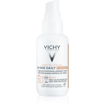 Vichy Capital Soleil Daily SPF50+ ochranný tónovaný fluid na obličej SPF 50+ odstín Light 40 ml