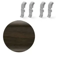 Spojka k soklu Naturel wenge , PVC dĺžka 0,5 cm, výška hrany 56 mm, NATNGTF24