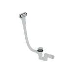 Vanový automat click clack a štrbinový prepad DN40/DN50 SAT biela matná plast SATAVAS60CCBM