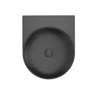 Ravak Yard umývadlo 40,5x50 cm čierna mat bez otvoru pre batériu, bez prepadu XJX0D040000