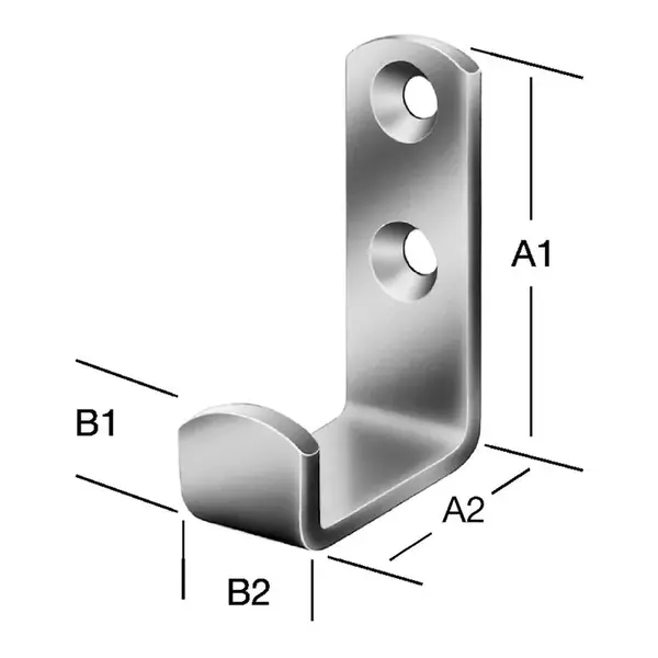 Závesný hák biely ˝U˝65x87x35x17 mm