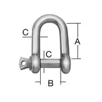 Nerezový hák do 5 mm