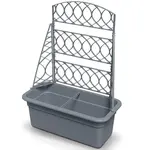 Květináč s pergolou BLOMA 58cm šedý