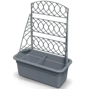 Květináč s pergolou BLOMA 58cm šedý