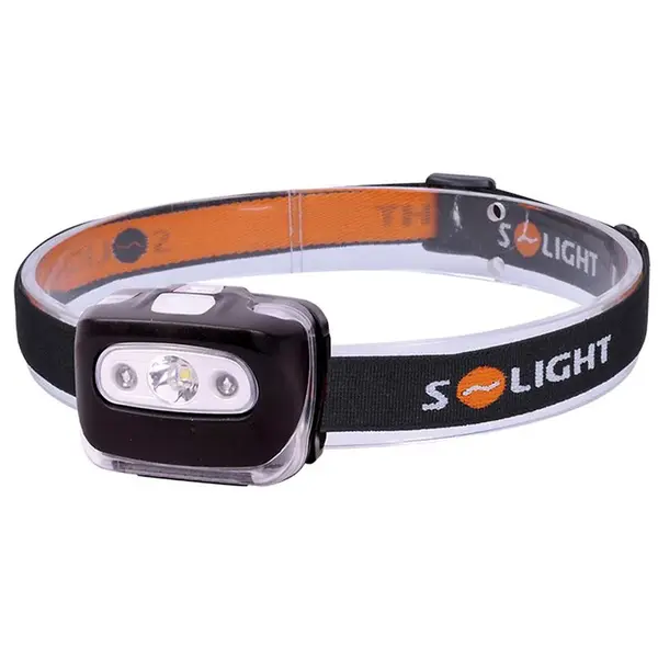 LED čelová svítilna 3W + červené světlo 3xAAA