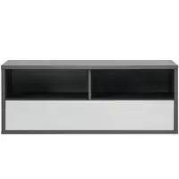 TV Stolek Zonda 120 cm Bílý/Šedá