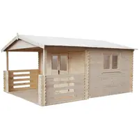 Záhradný domček Heidi 4x4m + terasa 4x2 m s podlahou