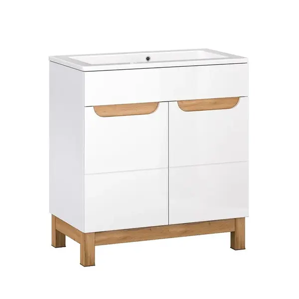 Kúpeľňová skrinka pod umývadlo Bafi 2D 80 cm