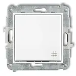 Vypínač krížový biely MWP-6 mini