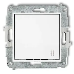 Vypínač krížový biely MWP-6 mini