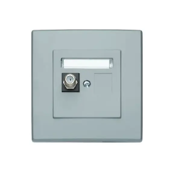 GPA-1L Anténna zásuvka jednoduchá popolavý typ F