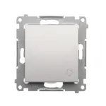 DD1/43 Tlačidlo zvončeka strieborný mat