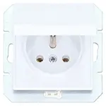Zásuvka jednoduchá IP44 MEDIUM biela 17665