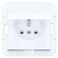 Zásuvka jednoduchá IP44 MEDIUM biela 17665