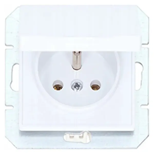 Zásuvka jednoduchá IP44 MEDIUM biela 17665