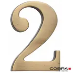 Cislo 3D bronz cesany 2 - 10 cm