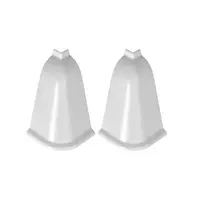 Roh vnější pro lištu k pracovní desce BL44 bílý lesk 062P