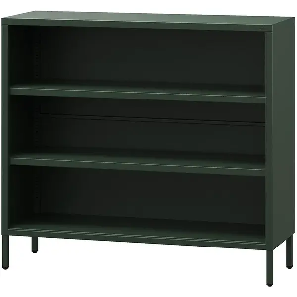 Kovový regál nízky Luca Modern Bottle Green