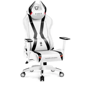 Otočné kreslo King Diablo X-Horn 2.0 biely/čierna