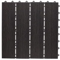 Terasová dlaždice wpc tmavě hnědé dřevo  30x30cm