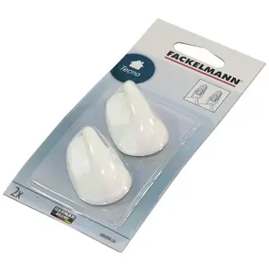 Háčiky oválne biele 5cm 686008